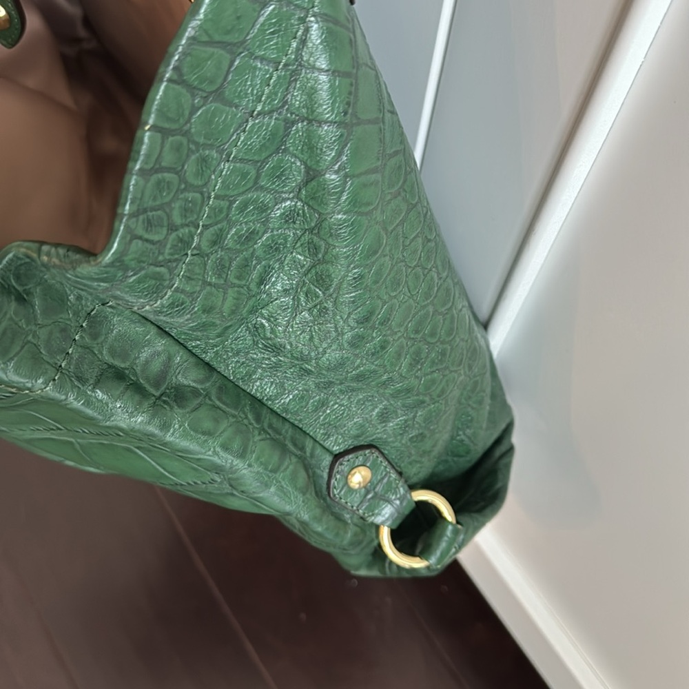 BEAUTIFUL DARK GREEN COACH HANDBAG - Picture 6 of 6